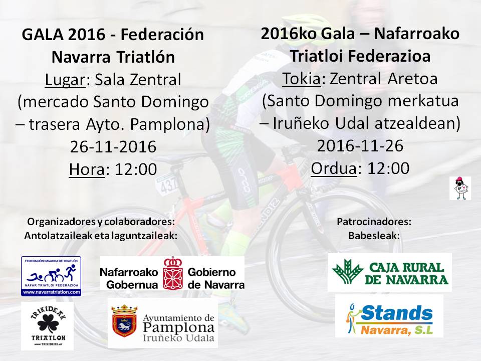 Gala Federaci&oacute;n Navarra de Triatl&oacute;n 2016